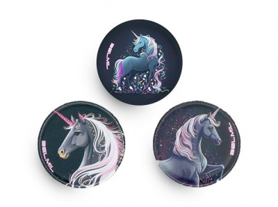 Emblém, na suchý zips, k taškám Classy Plus, BELMIL "Unicorn Dream"