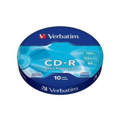 CD-R disk, 700MB, 52x, 10 ks, zmršťovacie balenie, VERBATIM "DataLife"