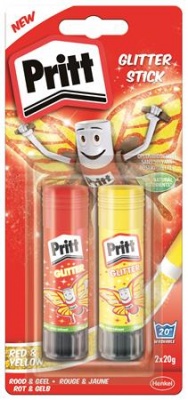 Lepiaca tyčinka, 2x20 g, glitrová, HENKEL "Pritt"