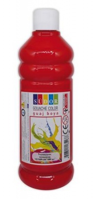 Tempera, 500 ml, Südor, červená