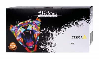 252 Toner k tlačiarňam ColorLaserJet CM3530, CP3525, VICTORIA TECHNOLOGY žltá, 7k