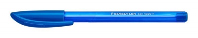 Guľôčkové pero, 0,3 mm, s vrchnákom, STAEDTLER "Ball", modré