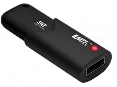 USB kľúč, 32GB, USB 3.2, so šifrovaním, EMTEC "B120 Click Secure"