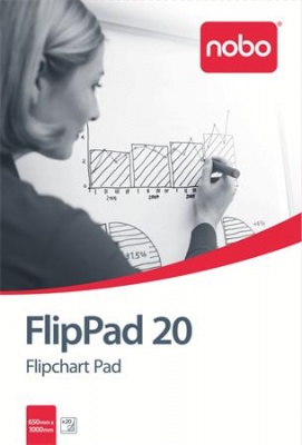 Flipchartový papier, 650 x 955 mm, 20 listov, NOBO