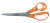 Nožnice, univerzálne, 21 cm, FISKARS "Classic", oranžové